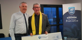 Le district de la Gironde remet un chèque à l’AFM Téléthon