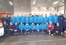 L’équipe de France des pompiers en Stage au Temple sur Lot