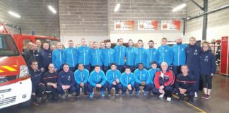 L’équipe de France des pompiers en Stage au Temple sur Lot