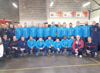 L’équipe de France des pompiers en Stage au Temple sur Lot