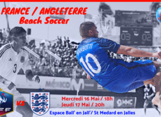 L’équipe de France de beach soccer est à Saint Médard en Jalles !