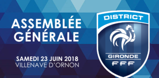 L’assemblée générale du district de la Gironde, c’est aujourd’hui !