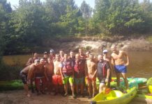 Le Barp en stage de cohésion sur La Leyre