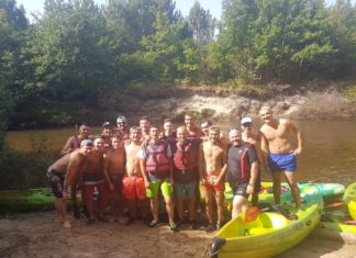 Le Barp en stage de cohésion sur La Leyre