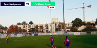 SA Mérignac B – Médoc Océan (R2) en vidéo avec Rematch