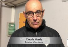 La réaction en vidéo de Claude Hardy (Izon Vayres, R2)