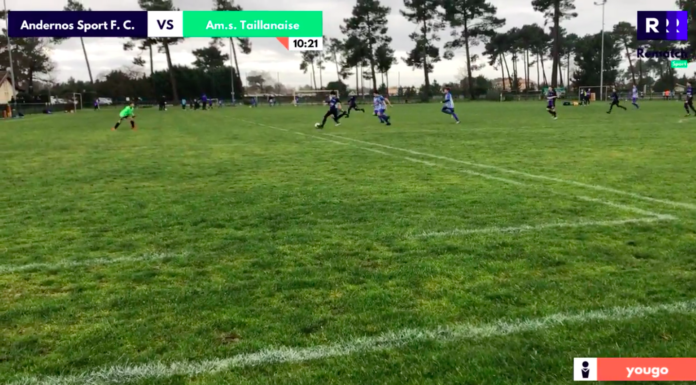 Andernos – Le Taillan (U13, départemental 2) en vidéo grâce à Rematch