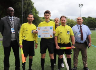 Les arbitres solidaires dans la lutte contre le cancer