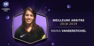 Maika Vanderstichel, élue meilleure arbitre de D1 féminine