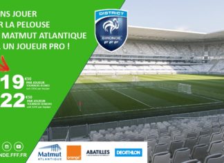 Viens jouer sur la pelouse de Matmut Atlantique avec ton club !
