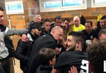 La joie de Médoc Côté Argent qui se qualifie en finale de la coupe de Gironde Seat-Skoda