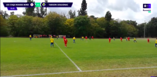 Coqs Rouges de Bordeaux C – Targon Soulignac B (D3) en résumé vidéo