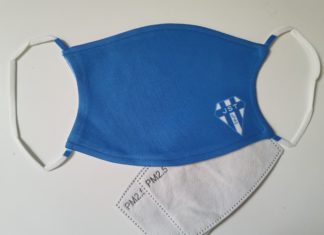 La JS Teichoise équipe ses licenciés de masques à son logo