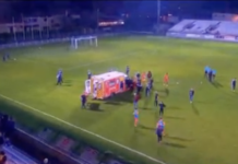 N3 : un arbitre assistant prodigue les premiers soins