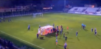 N3 : un arbitre assistant prodigue les premiers soins