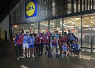 Insolite : Le Patronage Bazadais s’entraine … sur un parking !